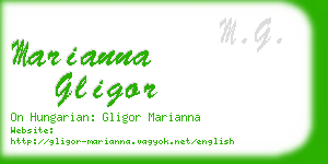 marianna gligor business card
